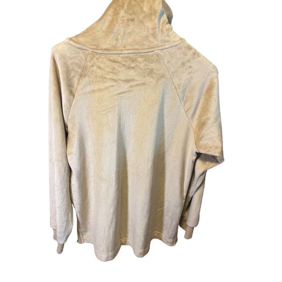 Members Mark Plush Tan Brown Pullover Hooded Top Sz XL - Picture 2 of 9